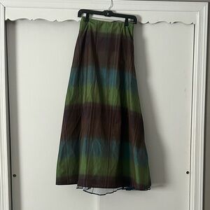 The Limited women's high-waist A-line plaid skirt